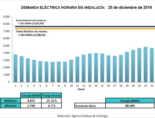 Consulta la Curva de demanda de energía eléctrica en Andalucía